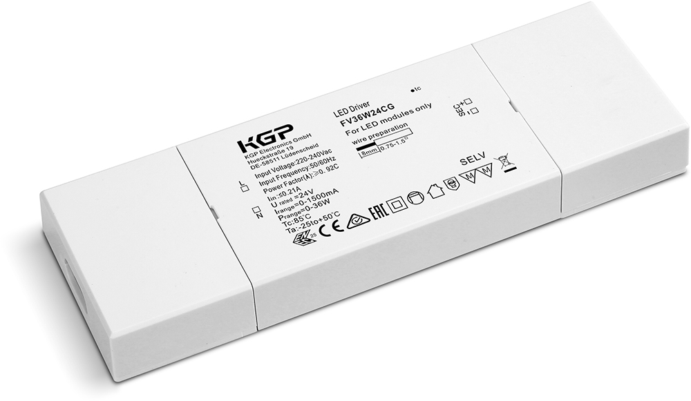 KGP Konstantspannung LED-Treiber 36W 24V DC IP20