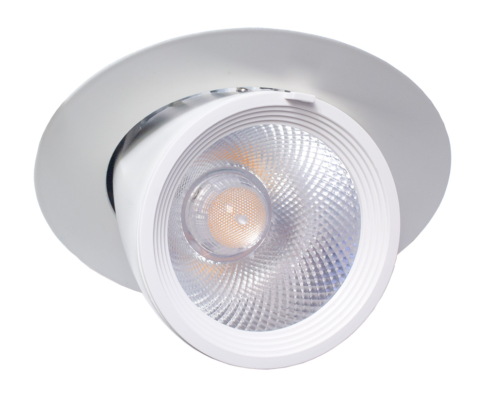LED-Einbau-Richtstrahler Isa-L
25W / 3500K - weiß / Triac-dimmbar / Gehäuse weiß
