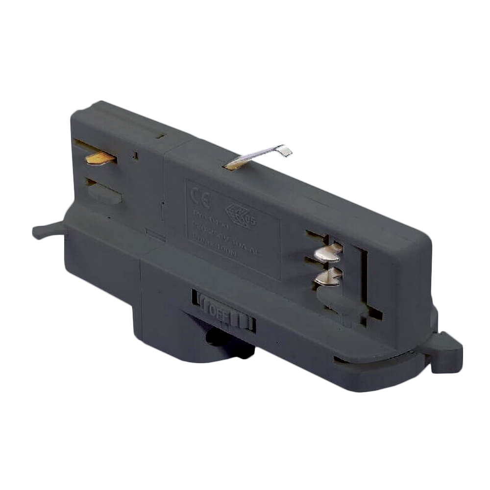 DALI 3-Phasen-Adapter asymetrisch / 3x230V max. 16A / Farbe: schwarz / L1/L2/L3/N/ground 16A/440V + D+/D- 2x1A/50V FELV AC