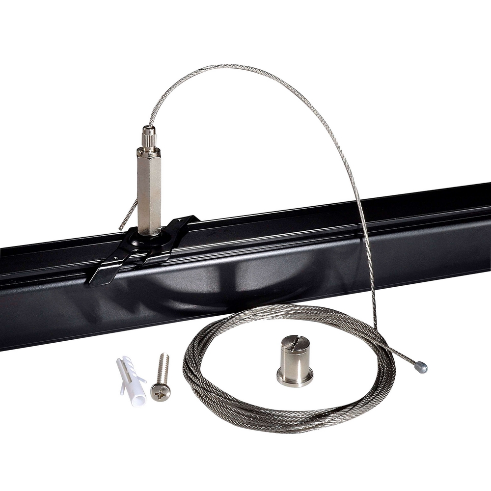 Seilabhänge-Set für PG-3-Phasen-Stromschienen, 1,5m, Farbe: schwarz