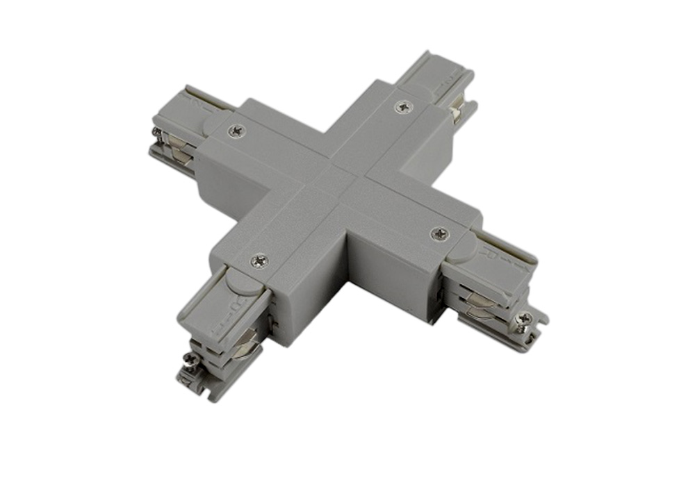 3-Phasen X-Verbinder eckig  3x230V max. 16A; silber