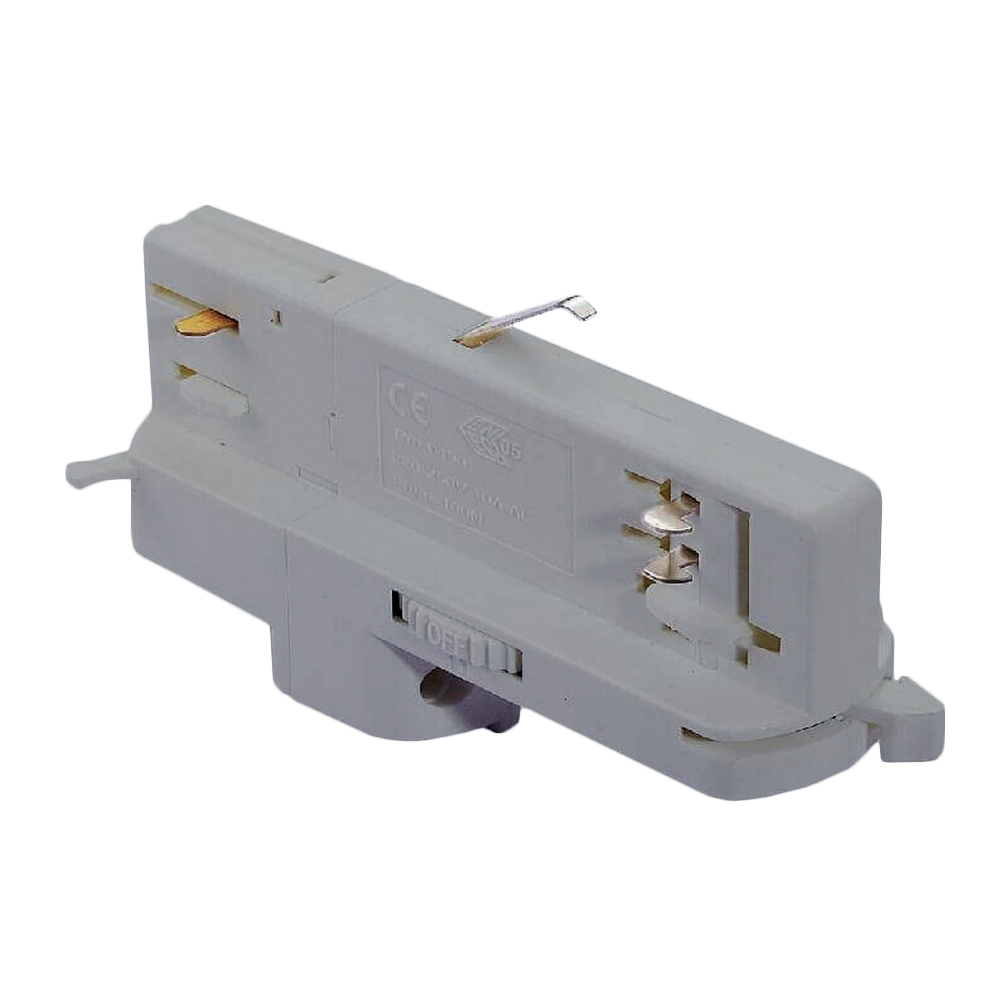 DALI 3-Phasen-Adapter asymetrisch / 3x230V max. 16A / Farbe: silber-grau / L1/L2/L3/N/ground 16A/440V + D+/D- 2x1A/50V FELV AC