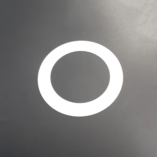 Distanz-Ring aus Kunststoff, Außendurchmesser: Ø220mm, Loch mittig: Ø175mm, Farbe: weiß matt Feinstruktur